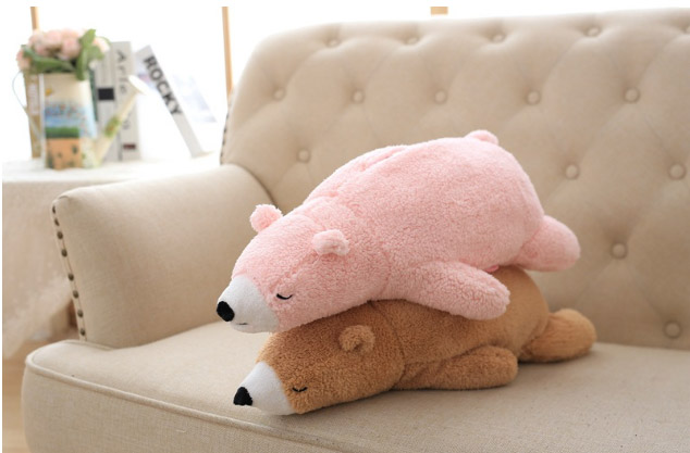 家居生活雜貨舖 慵懶北極熊面紙套 粉色