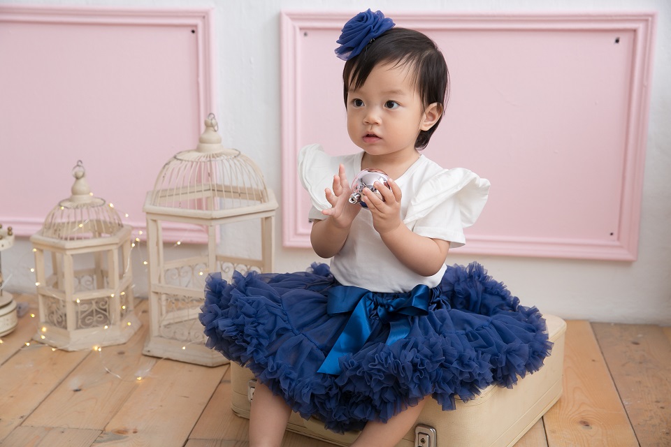日安朵朵 女嬰童蓬蓬裙夢幻禮盒 - 海洋之心 0-2歲(80cm)