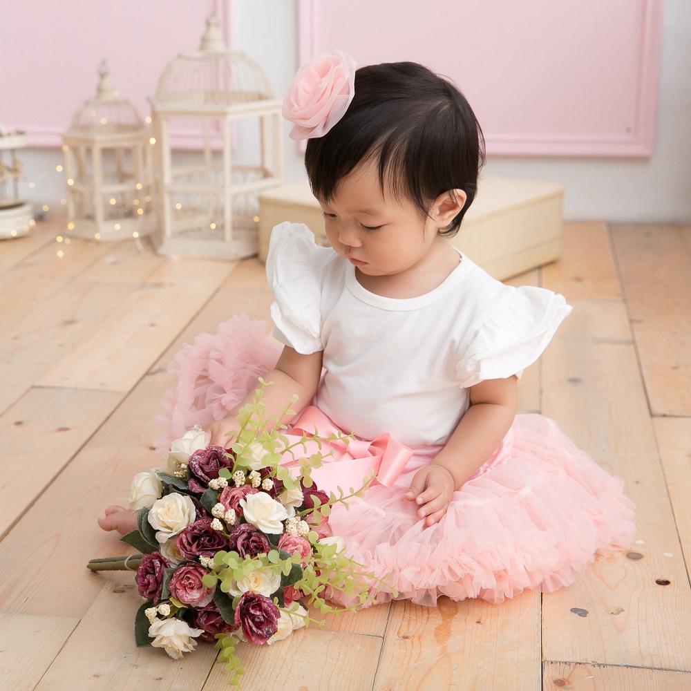 日安朵朵 女嬰童蓬蓬裙夢幻禮盒 - 玫瑰石英 0-2歲(80cm)