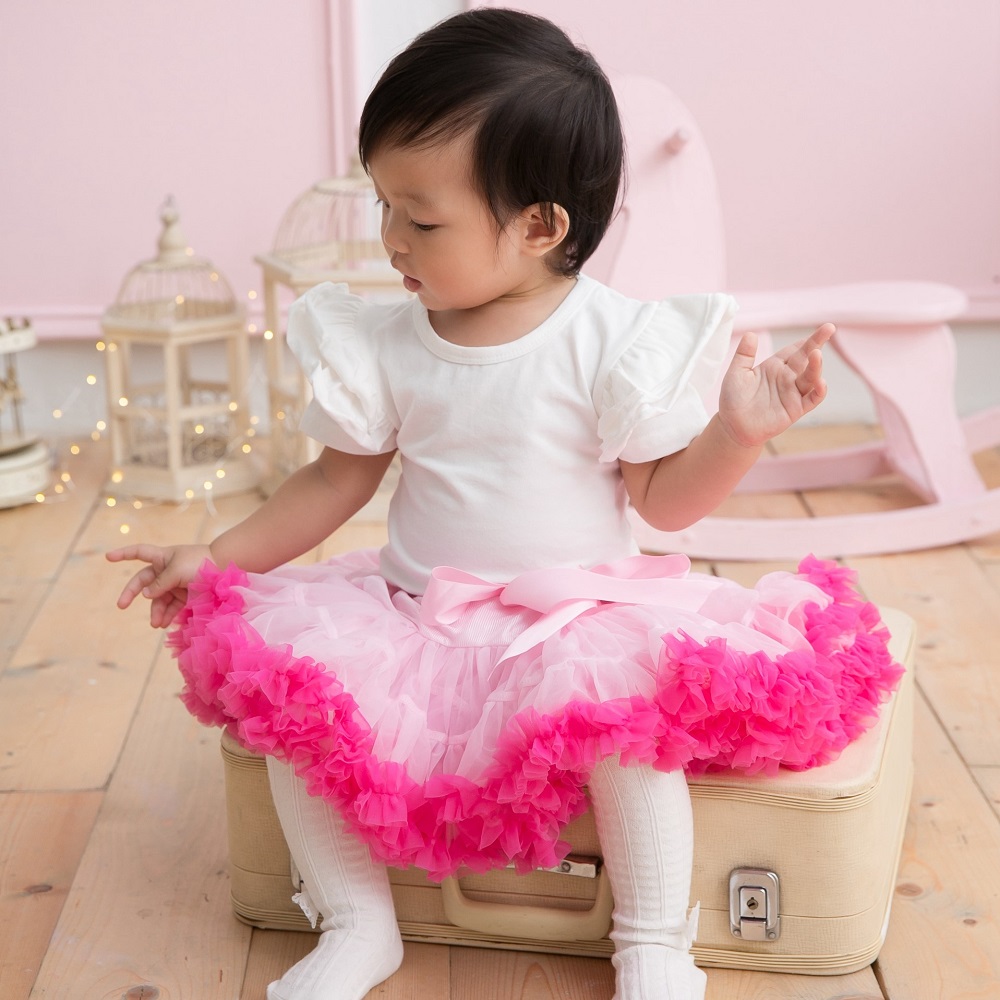 日安朵朵 女嬰童蓬蓬裙夢幻禮盒 - 櫻花 0-2歲(80cm)
