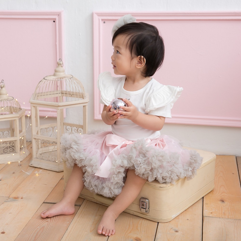 日安朵朵 女嬰童蓬蓬裙夢幻禮盒 - 粉霧芭蕾 0-2歲(80cm)