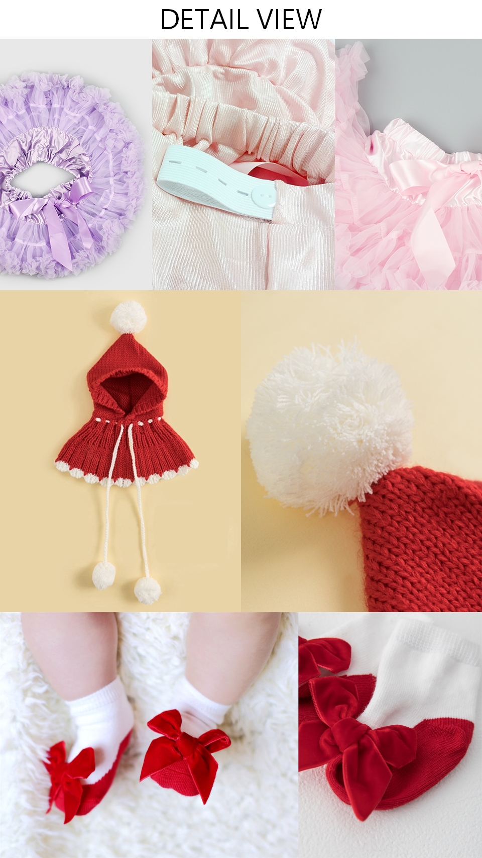日安朵朵 女嬰童蓬蓬裙禮盒 - 小紅帽 (裙+披肩+寶寶襪)