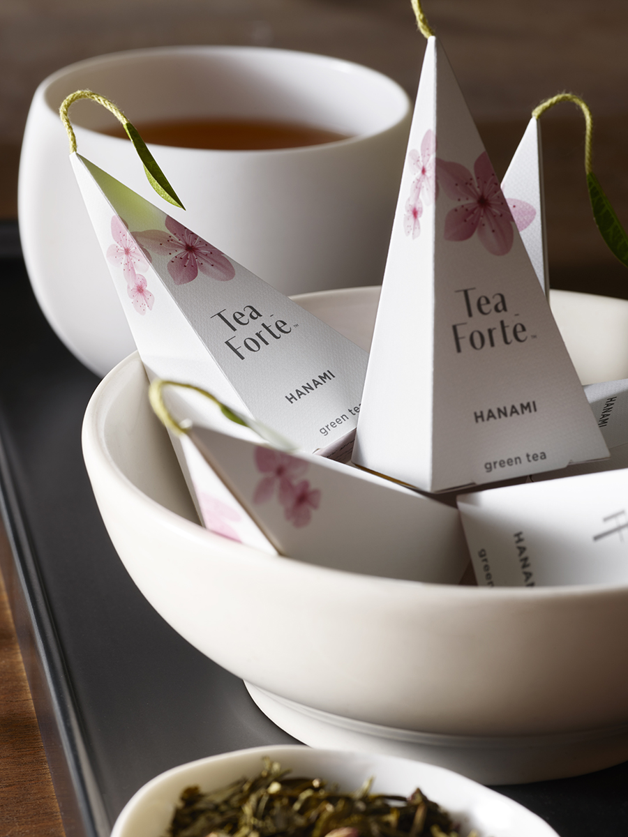 美國 Tea Forte 10入金字塔型絲質茶包 - 花見茶集 Petite Presentation Box -  Hanami