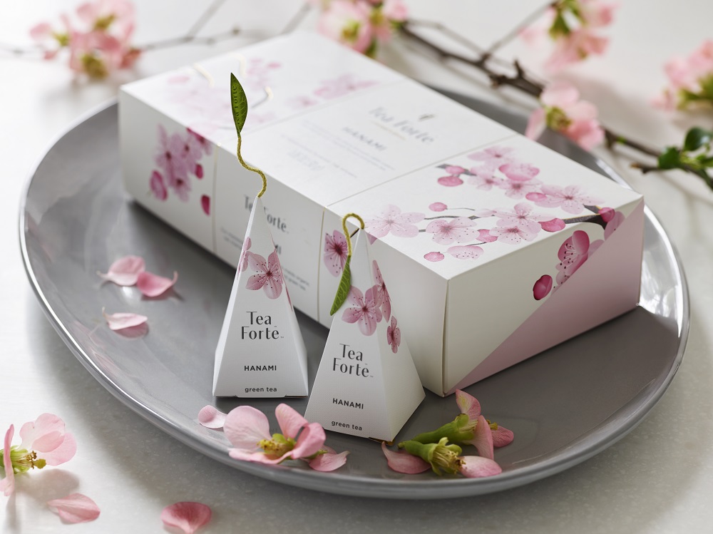 美國 Tea Forte 10入金字塔型絲質茶包 - 花見茶集 Petite Presentation Box -  Hanami