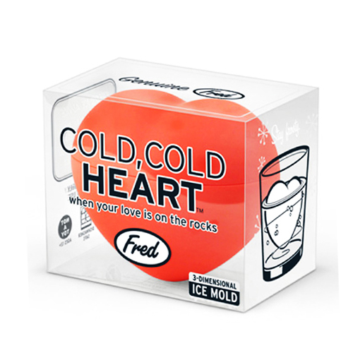 美國Fred&Friends 3D立體心型製冰容器 COLD,COLD HEART