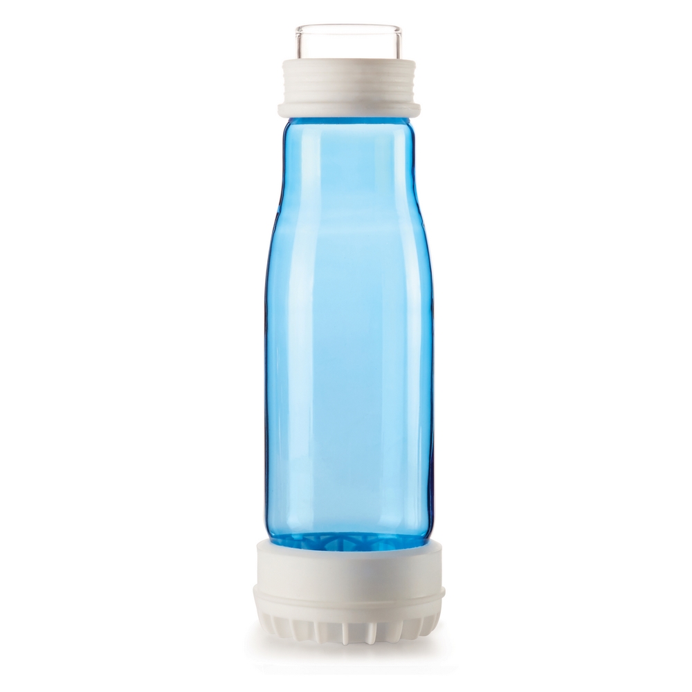 美國 ZOKU 繽紛玻璃雙層隨身瓶(355ml) 深藍色