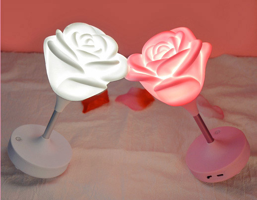 家居生活雜貨舖 浪漫韓風表白玫瑰花小夜燈 粉紅色