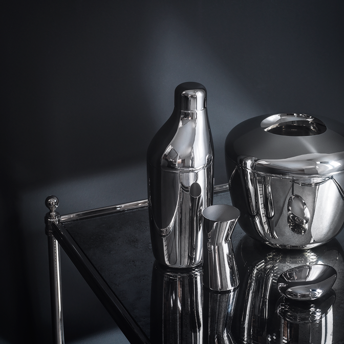 丹麥 Georg Jensen Giftset Sky Collection 天空系列 不鏽鋼 調酒器 / 攪拌匙 / 調酒量杯 - 三件式禮盒組
