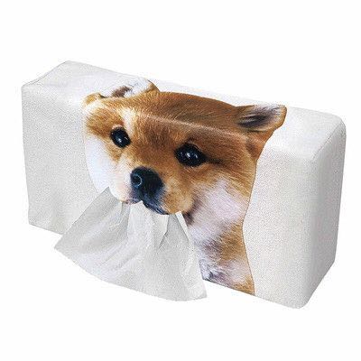 [FINAL CALL] 家居生活雜貨舖 創意可愛喵喵旺旺吐紙巾造型紙巾套 柴犬