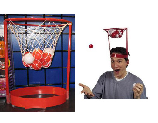 創意小物館 搞怪好玩頭頂籃球娛樂玩具