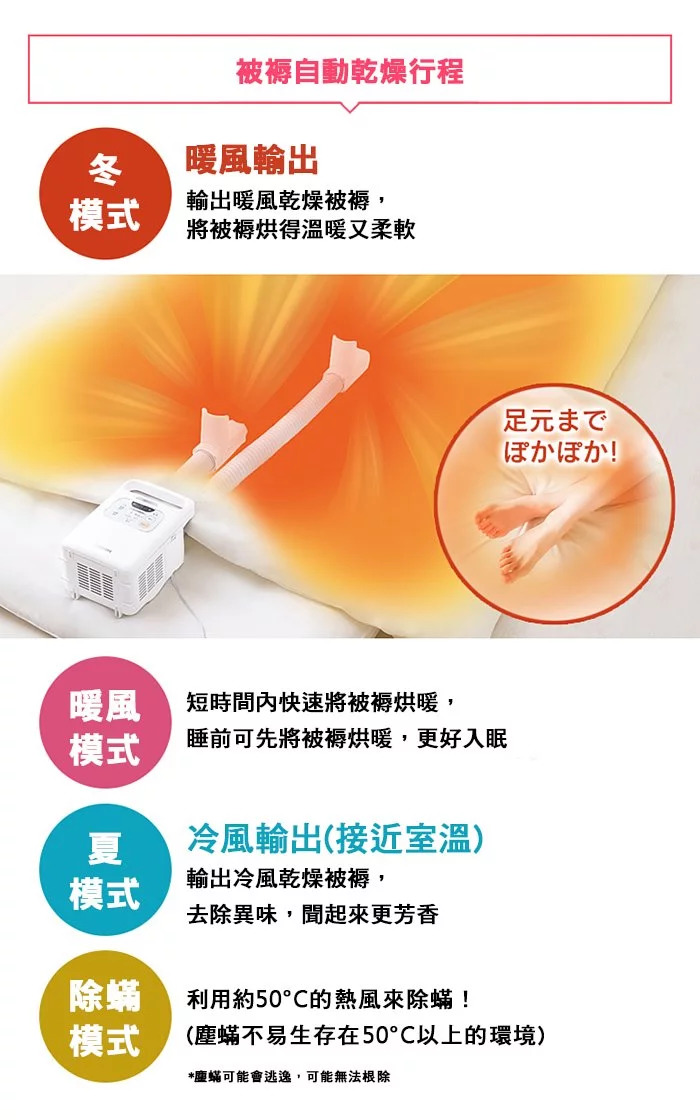 日本 IRIS OHYAMA Quilt Fryer雙筒被褥乾燥機 台灣公司貨 優雅粉