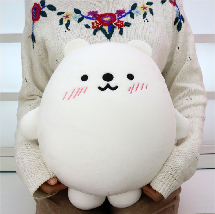 家居生活雜貨舖 可愛雪地之戀柔軟抱枕娃娃 北極熊