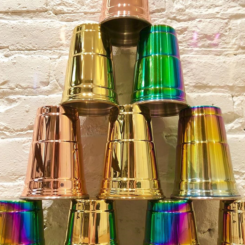 美國Fred&Friends 美國經典不鏽鋼環保派對杯(金色) The Copper Party Cup