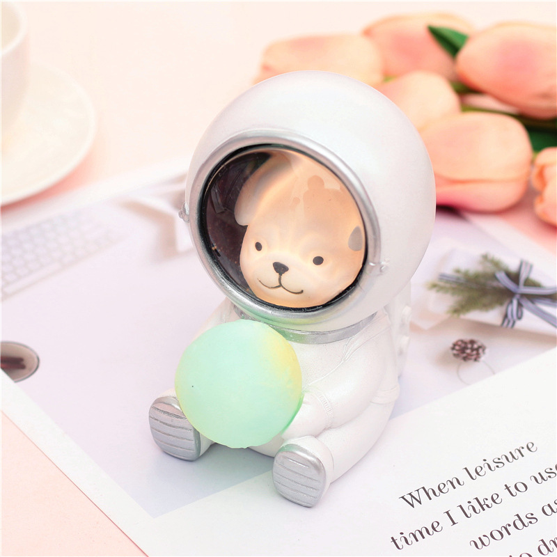 [FINAL CALL] 創意小物館 可愛太空小動物祝福星星燈 白球小貓