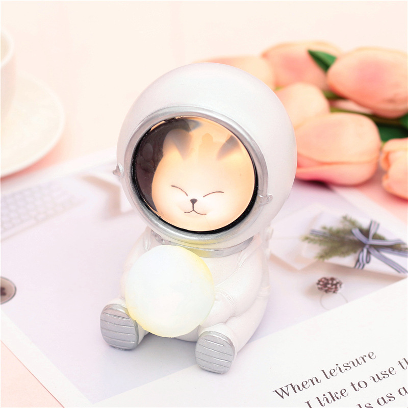 [FINAL CALL] 創意小物館 可愛太空小動物祝福星星燈 白球小貓