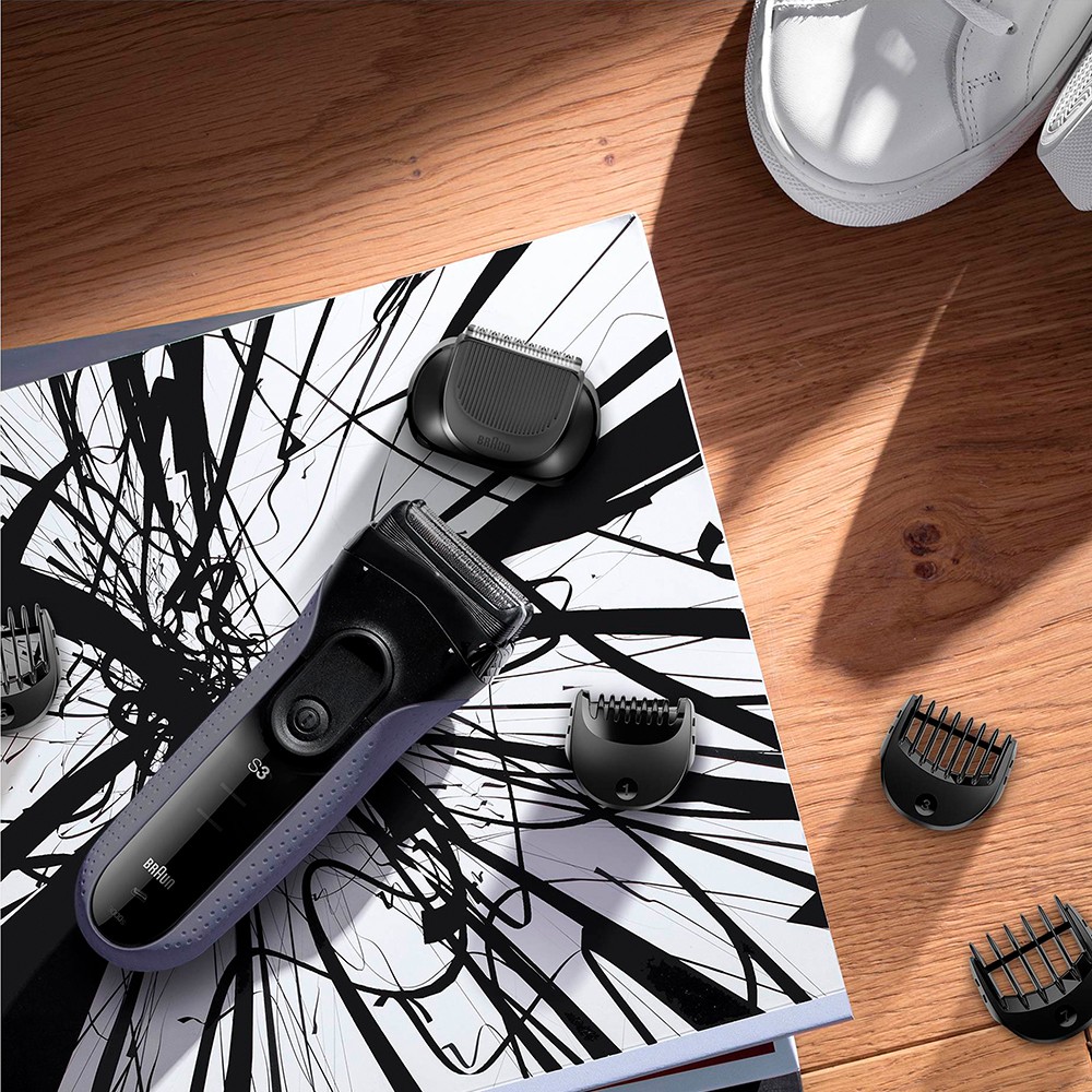 德國百靈BRAUN-新三鋒系列造型組電鬍刀3000BT