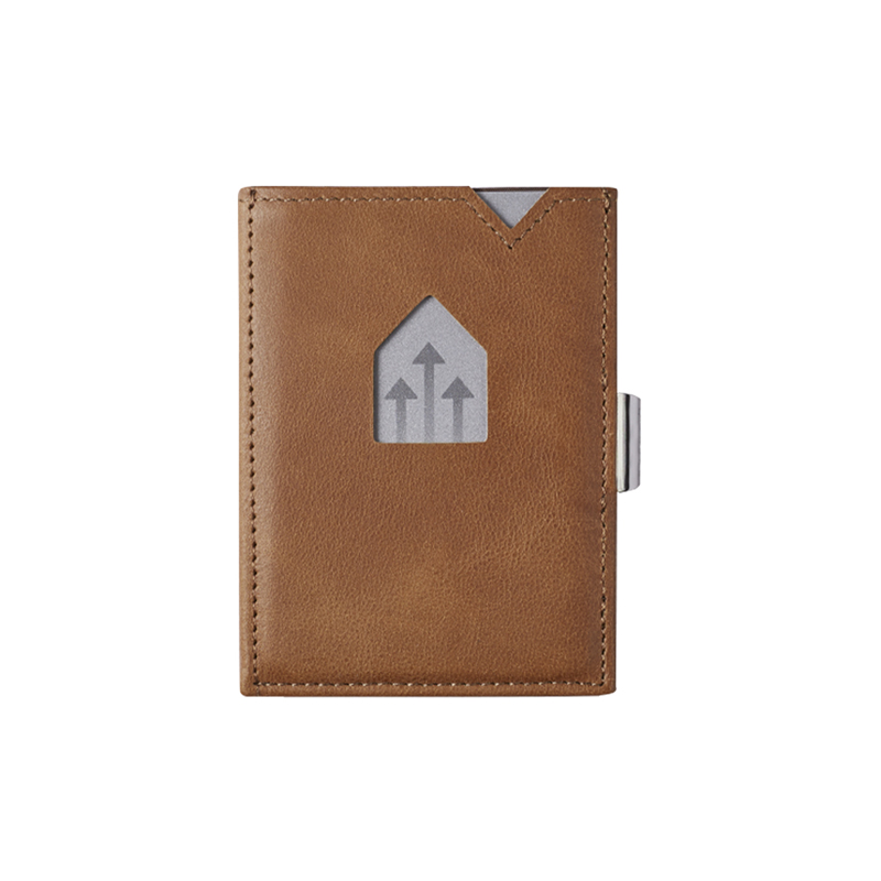 挪威 EXENTRI 紳士皮夾零錢袋款 - 淺棕色