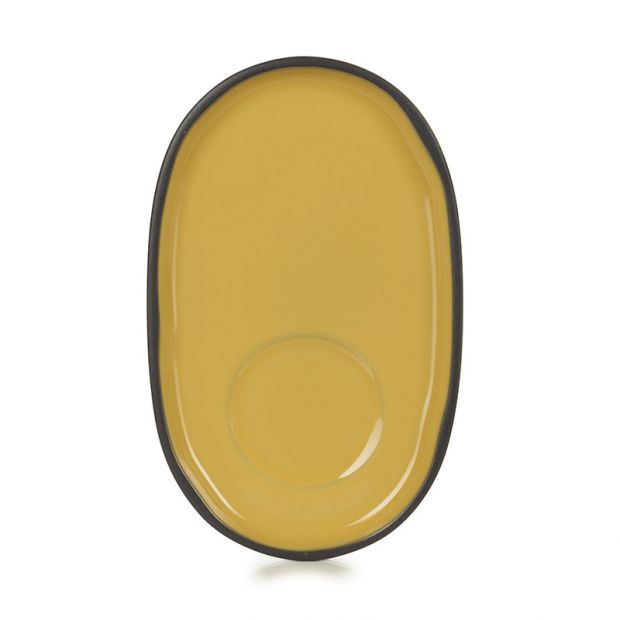 法國 Revol CARACTÈRE炭色系列陶瓷杯盤-薑黃