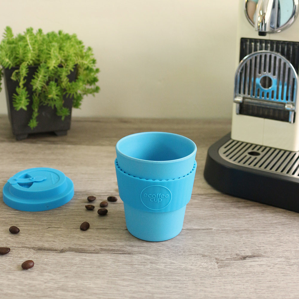 英國Ecoffee Cup 環保隨行杯250ml-大海藍