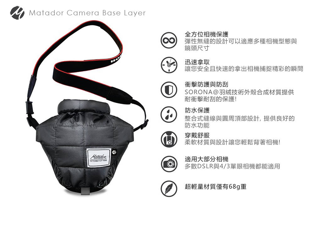 美國 Matador Camera Base Layer 相機防水保護包