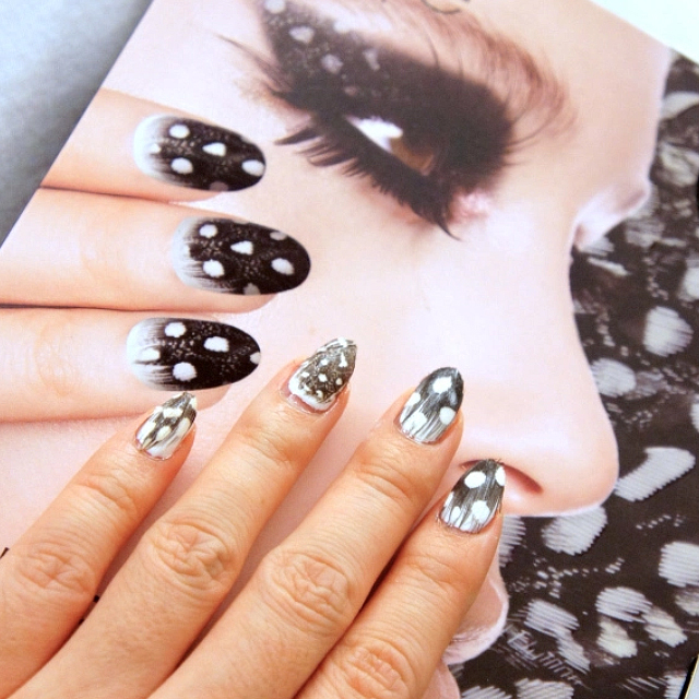 英國Ciate夏緹 霓裳羽衣組合-黑白色 Feathered Manicure What a Hoot