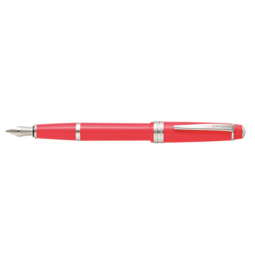 【4/23~6/30畢業季限定75折】美國 CROSS Bailey Light 貝禮輕盈系列鋼筆 (自助式包裝)-珊瑚粉