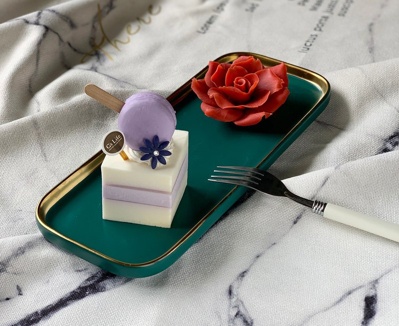【4/9~5/12母親節現貨特惠】G’s Life 單入蛋糕香皂禮盒-紫色馬卡龍