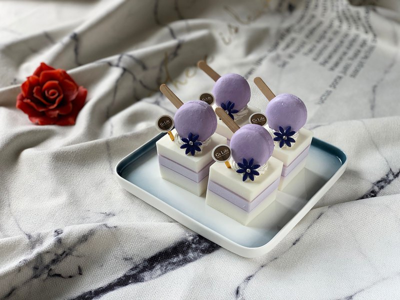 【4/9~5/12母親節現貨特惠】G’s Life 單入蛋糕香皂禮盒-紫色馬卡龍