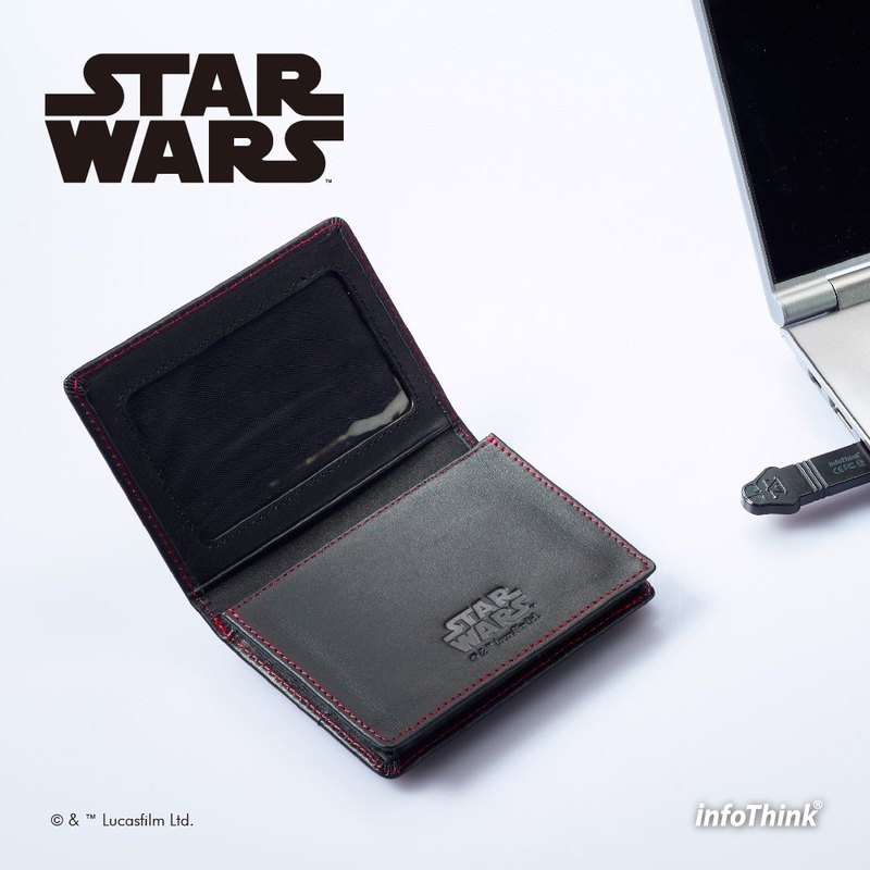InfoThink STARWARS黑武士經典皮革名片夾USB 32GB
