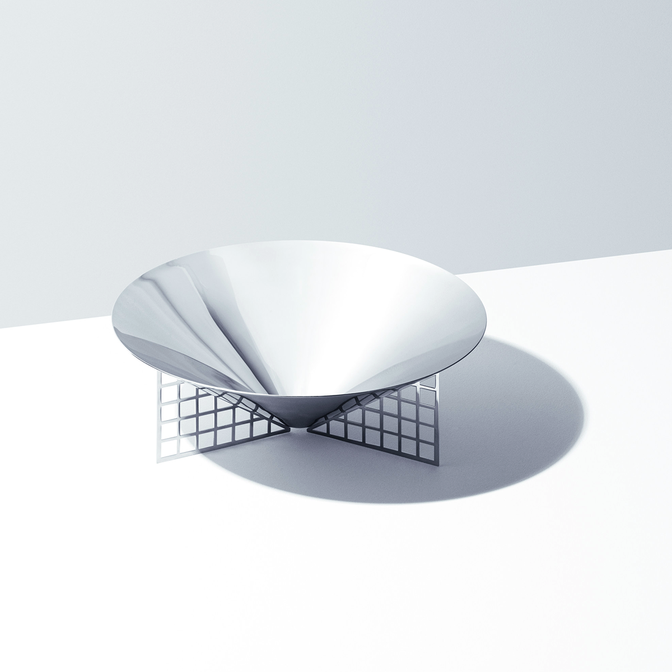 丹麥 Georg Jensen Matrix Bowl 矩陣系列 圓形水果皿 - 中尺寸