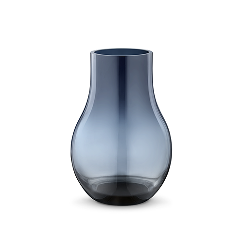 丹麥 Georg Jensen Cafu Glass Vase 卡夫藍色玻璃花瓶-小