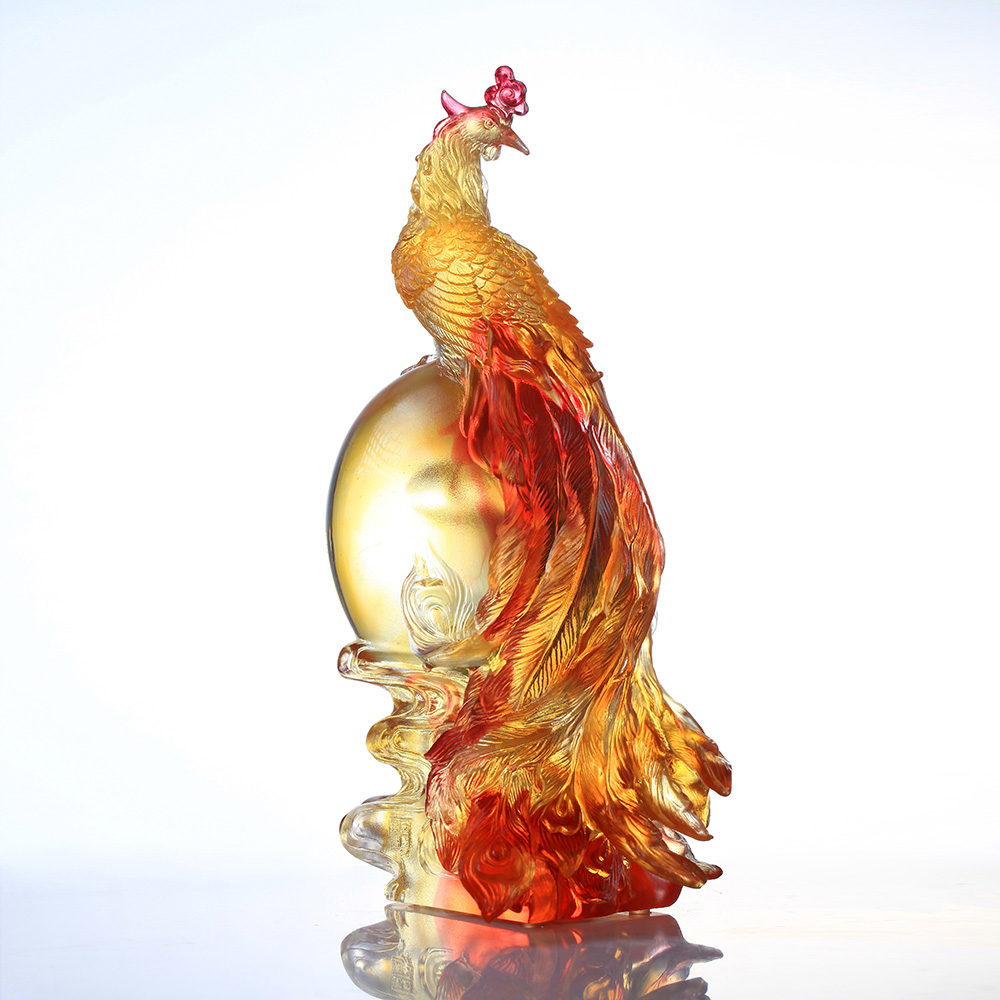 琉璃工房LIULI 朝鳳華彩-琥珀金紅透- GiftU 禮尚網