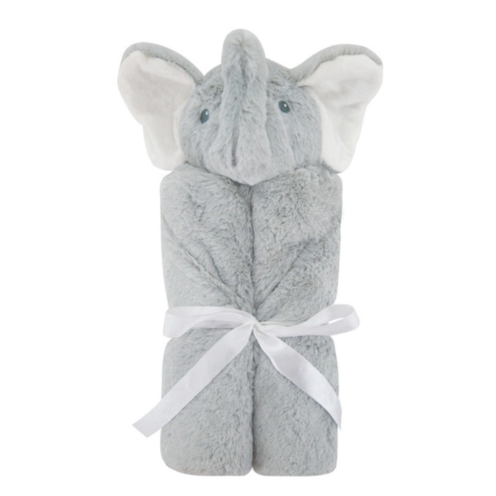 Kori Deer 可莉鹿 動物嬰兒毯安撫毯豪華禮盒 -灰色大象