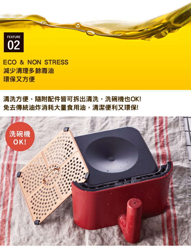日本 recolte Air Oven 氣炸鍋-經典紅