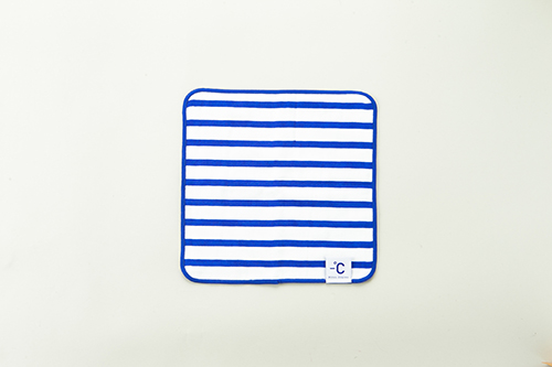【3/26~4/1精選品牌9折優惠】日本 Perrocaliente -℃ MINUS DEGREE 降溫涼感柔軟條紋手巾-藍