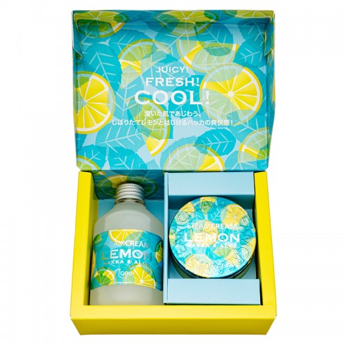日本 STEAMCREAM 蒸汽乳霜 GS202-Mint & Aloe & Lemon Gift box-薄荷與蘆薈檸檬禮盒