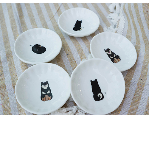 陶緣彩瓷 柴犬小碟套組 (柴犬小碟套組(16入)送4吋碟)