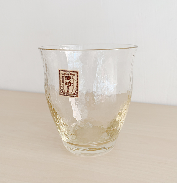 日本 高瀬川 黃金琥珀酒杯 (圓杯)