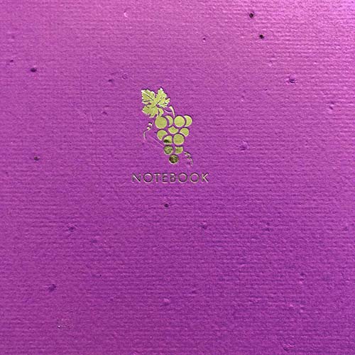 經典種子紙口袋筆記本 - 葡萄 (紫)