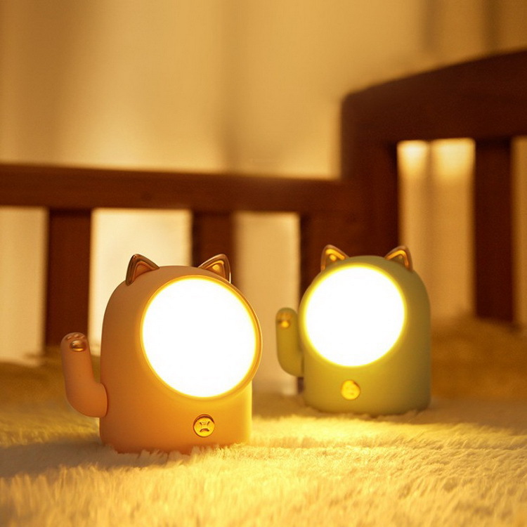 家居生活雜貨舖 招財貓USB觸控小夜燈 喜氣紅