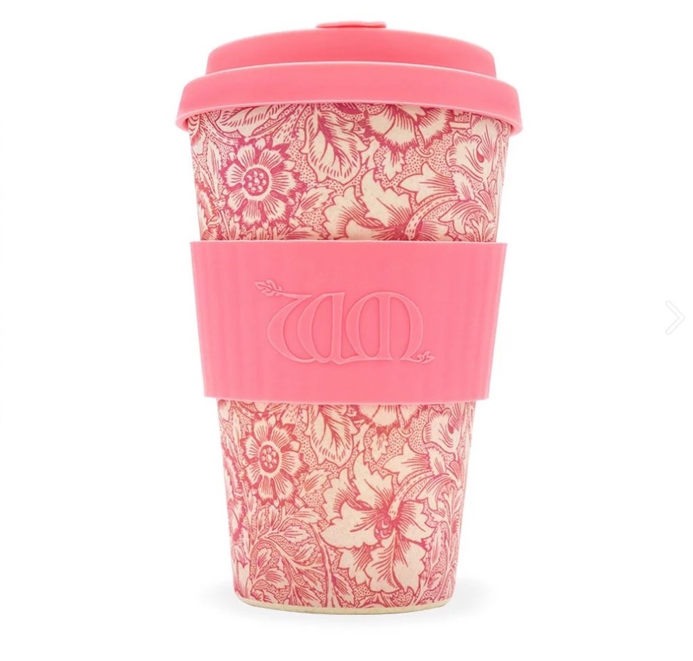 英國Ecoffee Cup 環保隨行杯400ml - William Morris藝術聯名款(罌粟花)