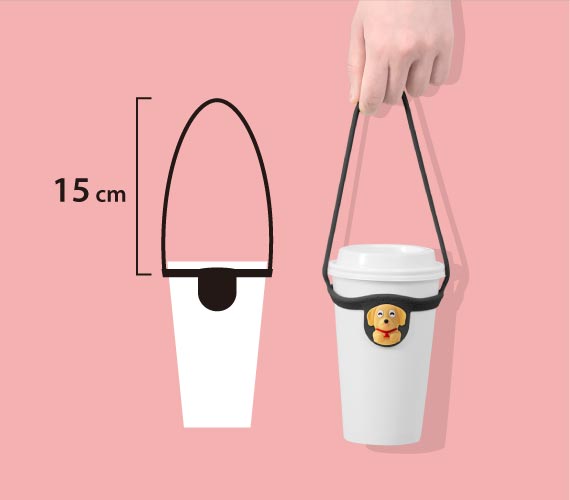 環保杯綁｜ 經過歐盟RoHs無毒認證的環保矽膠材質，為地球盡一份心力；矽膠彈力特性加上環形設計，穩固抓緊飲料杯。