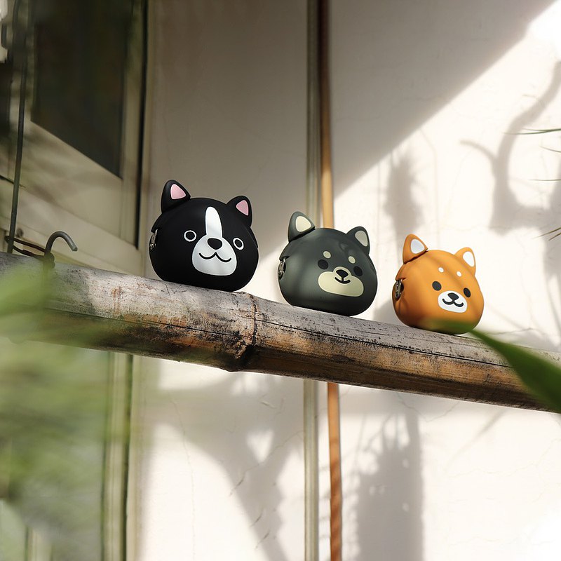 【4/21~4/27精選品牌75折優惠】P+G Design mimi POCHI Friends 動物造型矽膠口金-狗狗(柴犬)