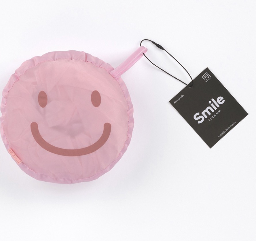 西班牙 DOIY 微笑雨衣 粉紅