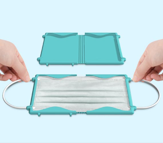 【安心收納，細心保存】 將耳帶卡入收納夾溝槽固定，快速收納、方便攜帶。