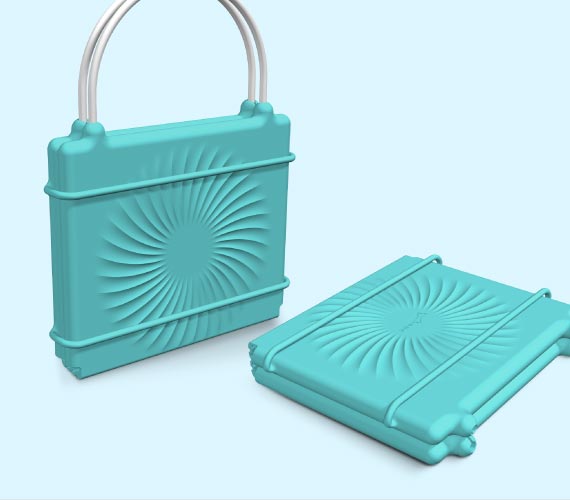 一體成型的綁繩設計，綁繩上下翻扣，即可輕鬆固定口罩收納夾，便利使用。