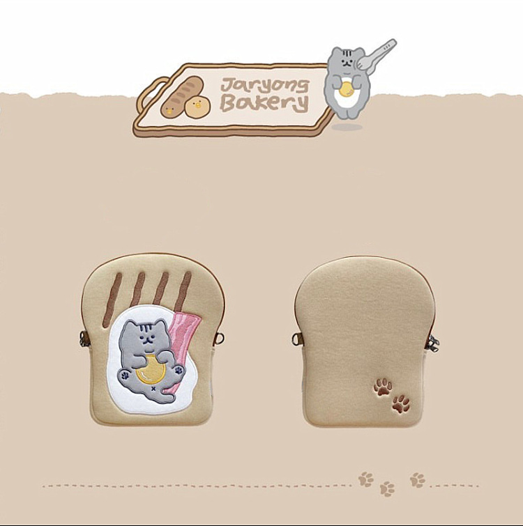 創意小物館 貓咪吐司蛋11吋平板保護包