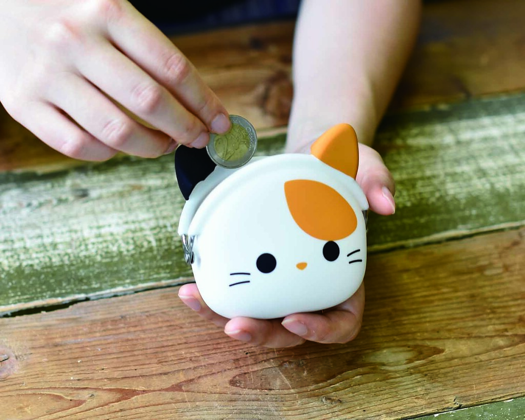 【4/21~4/27精選品牌75折優惠】P+G Design mimi POCHI Friends 動物造型矽膠口金包 貓貓(三色貓)