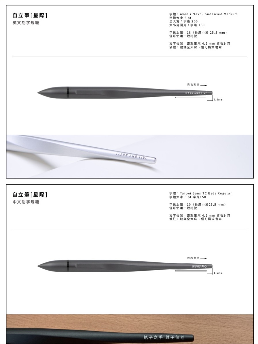 ▲ 雷雕客製範例＆規範