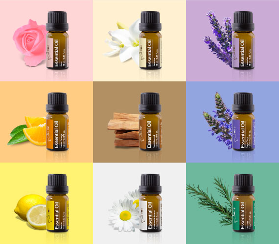 搭配精油療癒香氣